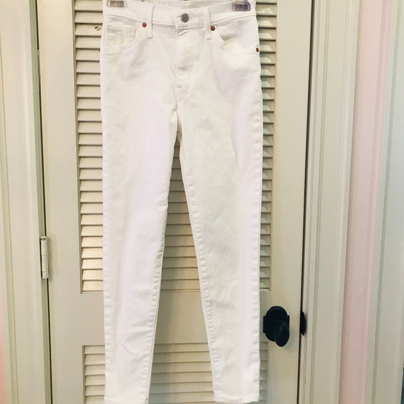 levi's mile high super skinny white
